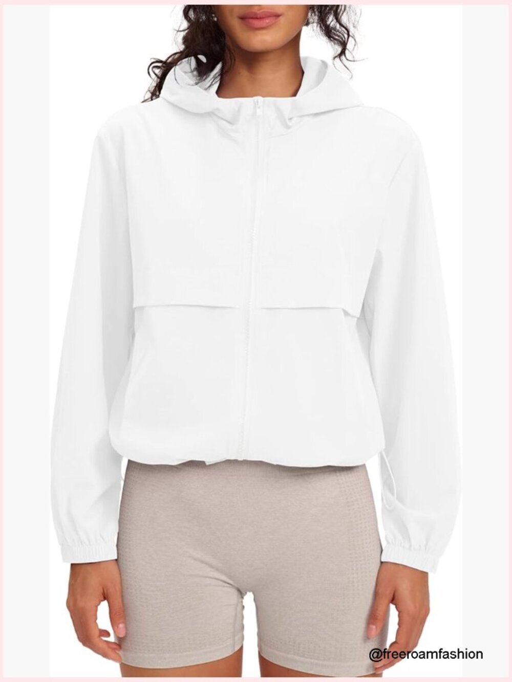 Lightweight Full Zip Athletic Hoodie Jacket Long Sleeve Running Gym Outdoor